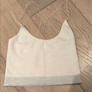 Urban outfitters Cream and Gray Camisole